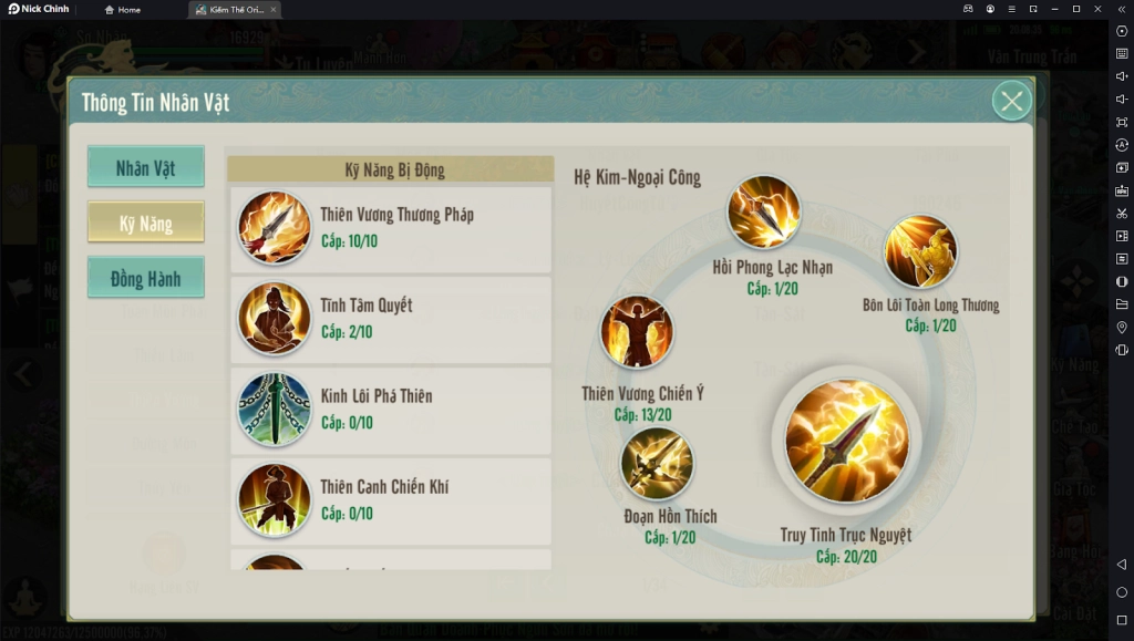 『HƯỚNG DẪN』Kiếm Thế Origin: Hướng Dẫn Build Sơ Lược Thiên Vương - Nâng Cấp Tiềm Năng Và Kỹ Năng