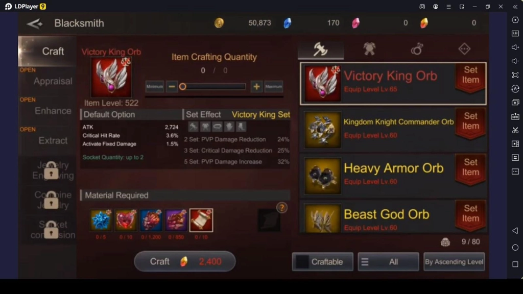 Craft Weapons