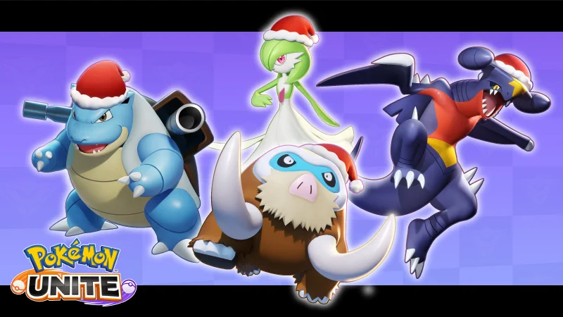 Boas festas! A atualização de natal de Pokémon Unite já está disponível!