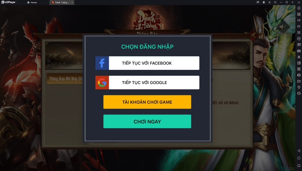 『HƯỚNG DẪN』Reroll Danh Tướng Thiên Hạ nhiều tải khoản nhanh chóng trên LDPlayer