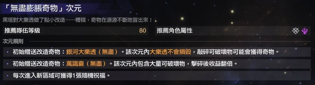 【攻略】《崩壞：星穹鐵道》 活動「無盡次元」 10萬分陣容、命途、祝福推薦