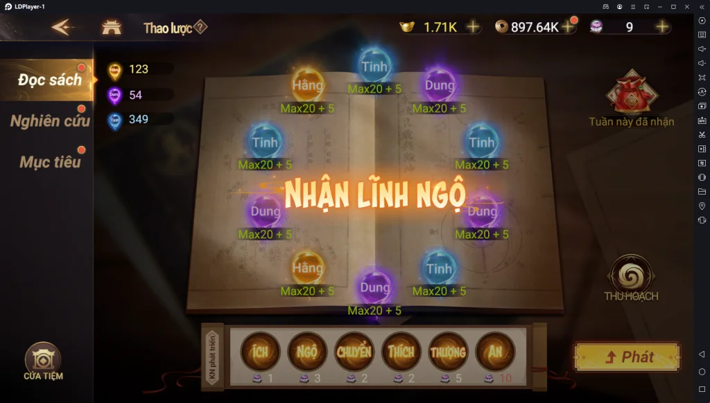 『HƯỚNG DẪN』Cái Thế Tranh Hùng: Kiếm Nhiều Điểm “Hằng” Trong Tính Năng Thao Lược