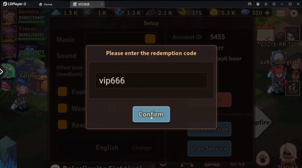 Levistone Story Asia แจกโค้ดใหม่ Giftcode (12 โค้ด) ใหม่มากมาย พร้อมวิธีกรอกบน LDPlayer9