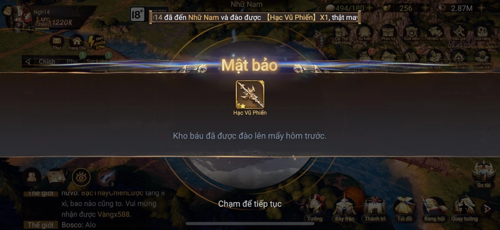 『HƯỚNG DẪN』Cái Thế Tranh Hùng: Vị Trí Đào Kho Báu Từ Chương 1~15