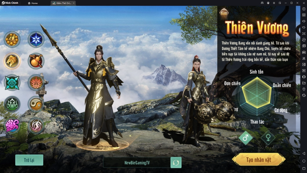 『HƯỚNG DẪN』Kiếm Thế Origin: Hướng Dẫn Build Sơ Lược Thiên Vương - Nâng Cấp Tiềm Năng Và Kỹ Năng