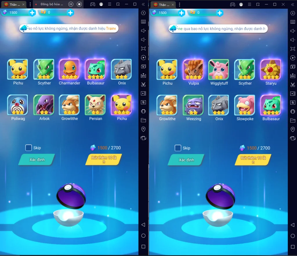 『HƯỚNG DẪN』Thần Thú GO: Hướng Dẫn ReRoll Chiêu Mộ Pet 5 Sao - Reroll nhiều tài khoản