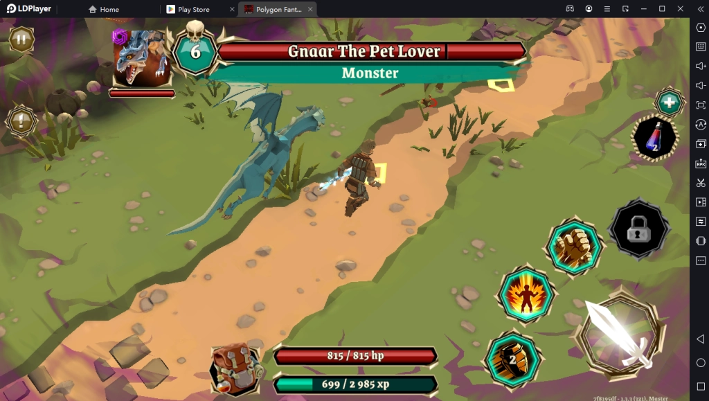 Polygon Fantasy เกมแนว Action RPG ตะลุยด่าน ลงดันเจี้ยนล่ามอนสเตอร์