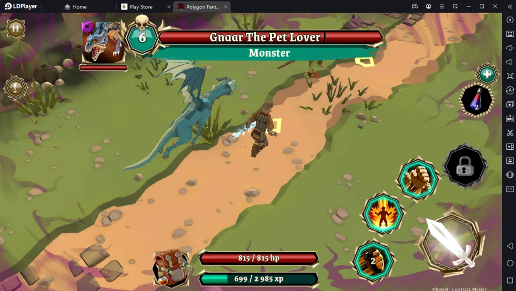 Polygon Fantasy เกมแนว Action RPG ตะลุยด่าน ลงดันเจี้ยนล่ามอนสเตอร์