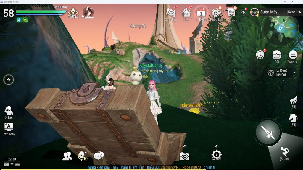 『HƯỚNG DẪN』Revelation - Thiên Dụ VNG vị trí rương báu thám hiểm Sườn Mây phần 1