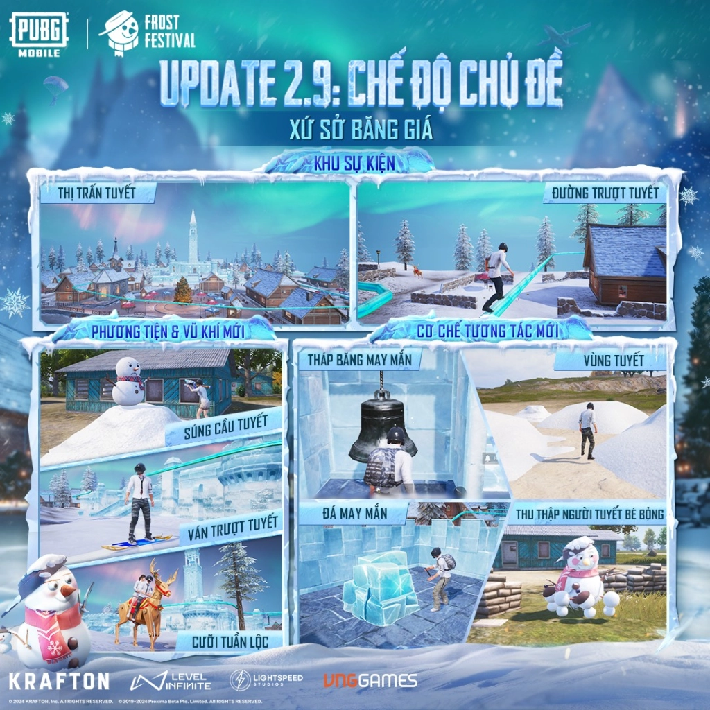 PUBG Mobile tổng hợp thông tin cập nhật Xứ Sở Băng Giá phiên bản 2.9