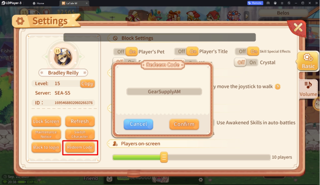 LaTale M (Global) แจก Giftcode (12 โค้ด) ไอเทมเพียบ!! อัปเดตเรื่อยๆ พร้อมวิธีกรอกบน LDPlayer9