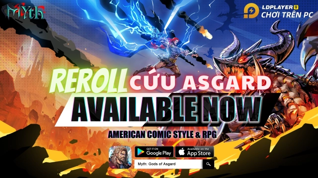 『HƯỚNG DẪN』Reroll MYTH: GODS of ASGARD nhiều tài khoản nhanh và nhàn nhất