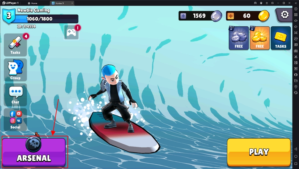 『HƯỚNG DẪN』Vortex 9: Hướng dẫn cách cài đặt phím ảo trên LDPlayer & Cách tải game trên PC