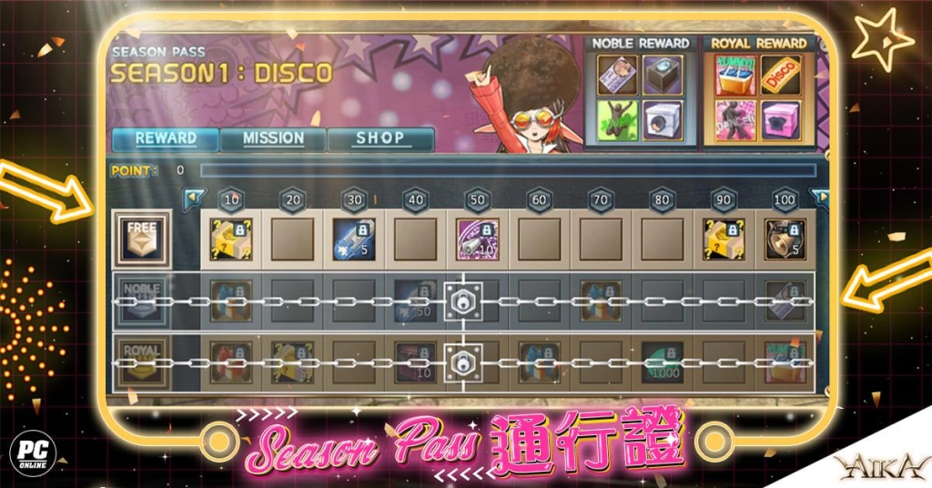 《AIKA Online》新增「通行證」系統  同步更新傳說魔晶球、等級上限等多項內容