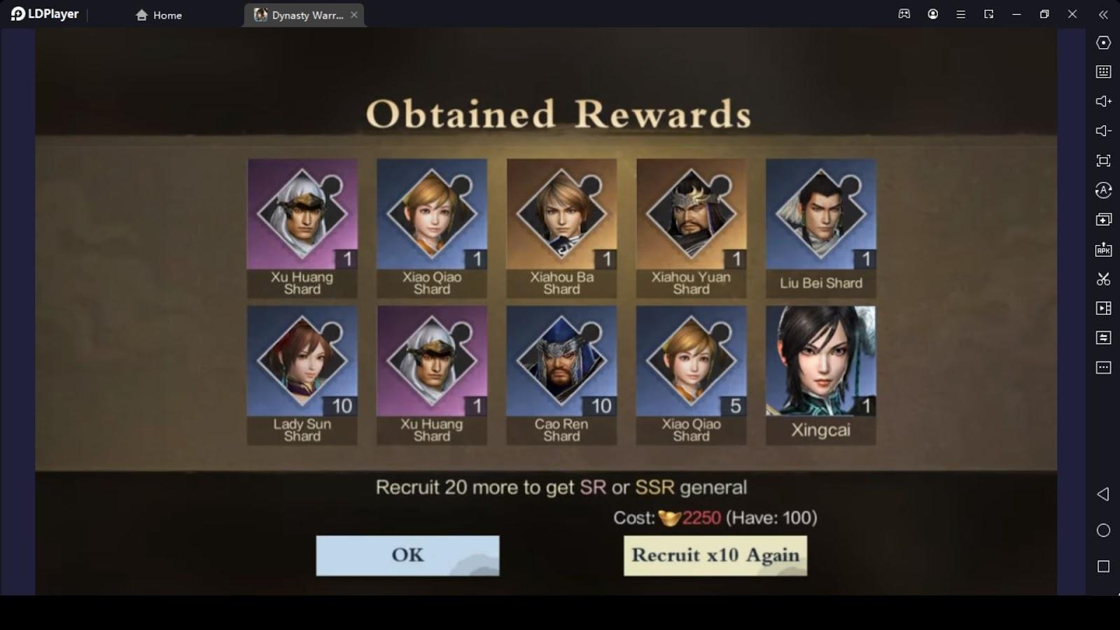 Dynasty Warriors: Overlords Reroll Steps
