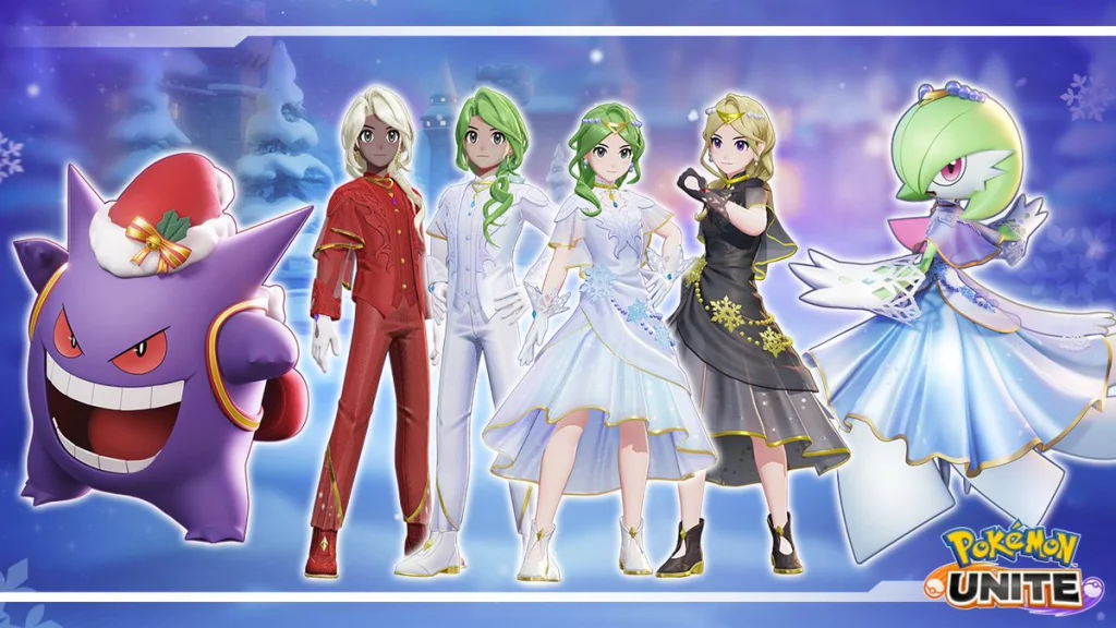 Boas festas! A atualização de natal de Pokémon Unite já está disponível!