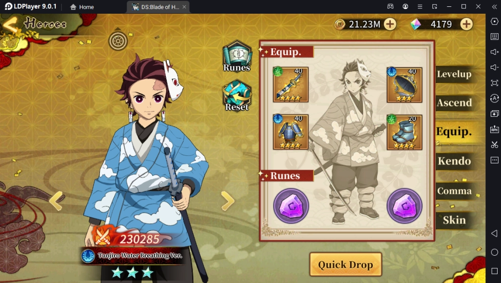 『HƯỚNG DẪN』Rage of Demon King: Build Nhân Vật Tanjiro Water Chuẩn