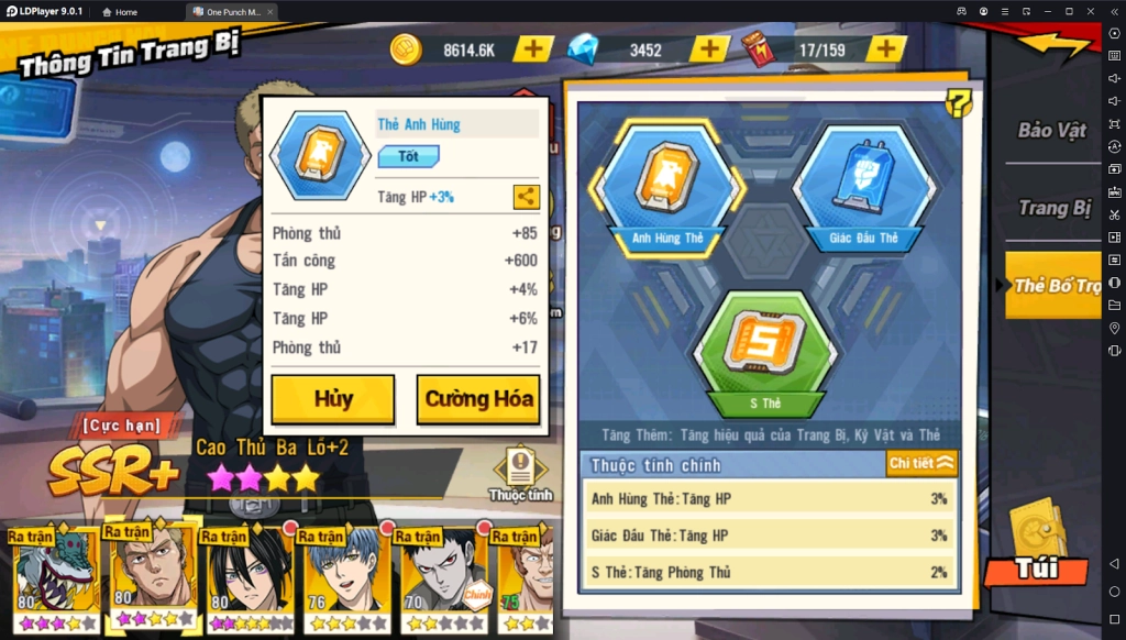 『HƯỚNG DẪN』One Punch Man The Strongest: Hướng Dẫn Build Và Sử Dụng Vua Cao Thủ Ba Lỗ SSR+
