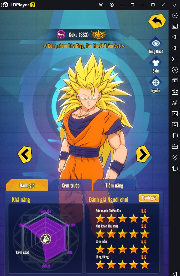 『HƯỚNG DẪN』Siêu Chiến Binh - Top Nhân Vật Spu (Siêu Việt) - Awk (Thức Tỉnh)&nbsp; & cách tải game trên PC