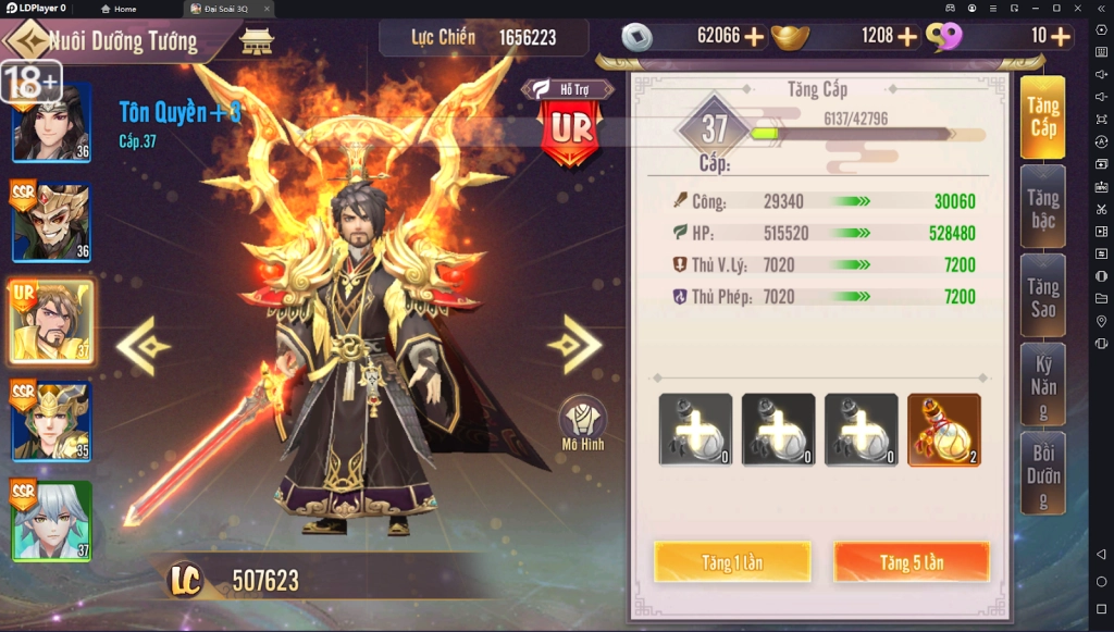 『HƯỚNG DẪN』Đại Soái 3Q: Cách Tăng Lực Chiến Nhanh Trong Giai Đoạn Đầu Game