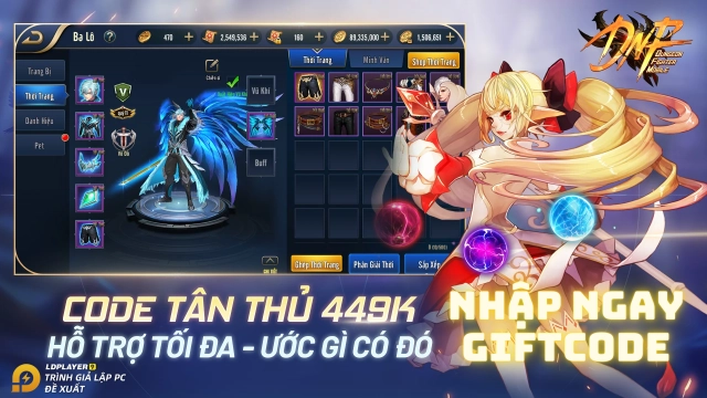 『GIFTCODE』Tổng hợp Gift Code DNF Thần Vương và hướng dẫn cách nhập