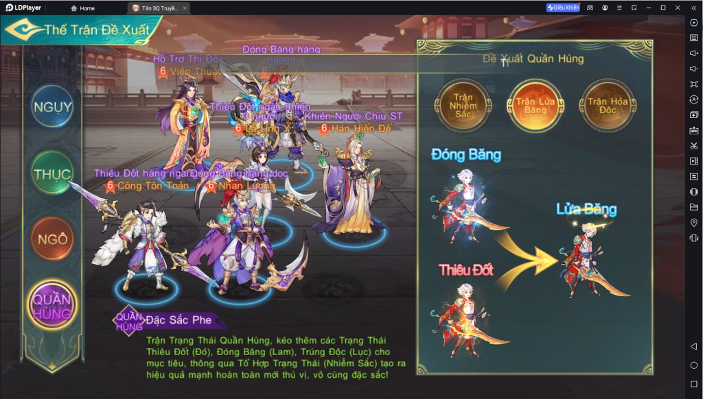 『HƯỚNG DẪN』Tổng hợp những đội hình độc lạ - Tân 3Q Truyền Kỳ