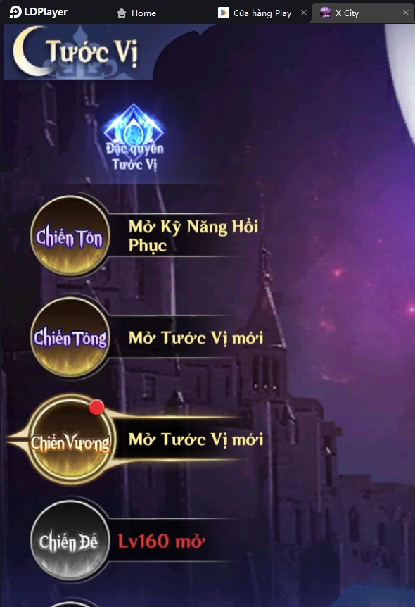 『HƯỚNG DẪN』X-City: Thành Phố Bất Ổn - Hướng dẫn Tăng cấp “Tước vị” - Tăng cấp “Vip” nhận nhiều “Đặc quyền” & cách tải game trên PC