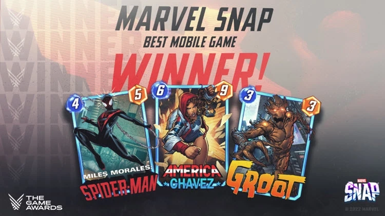 MARVEL SNAP คว้ารางวัลสุดยอดเกมมือถือยอดเยี่ยมจากงาน Game Awards พร้อมแจกของในเกมมากมาย