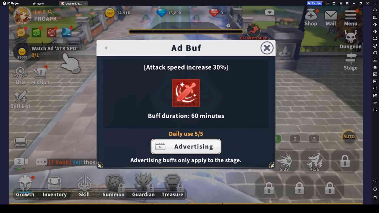 Activate Ad Buffs