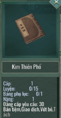 Kiếm Hiệp Tình 2 Mobile: Hệ Thống Mật Tịch Và Cách Nhận Phần 1