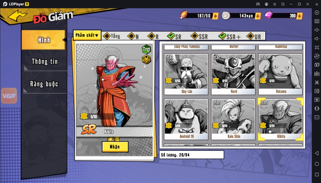 『HƯỚNG DẪN』Bản Năng Vô Cực 3D: Top Nhân Vật Quốc Dân Đầu Game