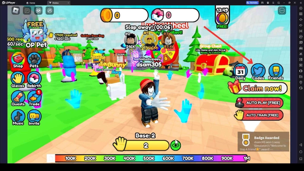 Roblox Slap a Friend Codes: Ultimate Slapping Power - 2023 August