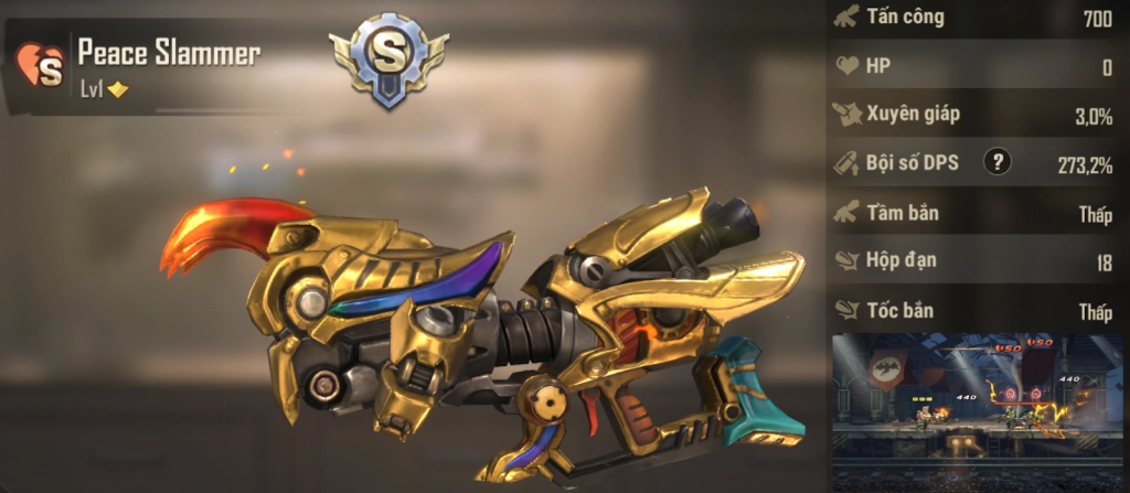 『HƯỚNG DẪN』TOP các khẩu súng mạnh nhất đang làm mưa làm gió trong Metal Slug: Awakening