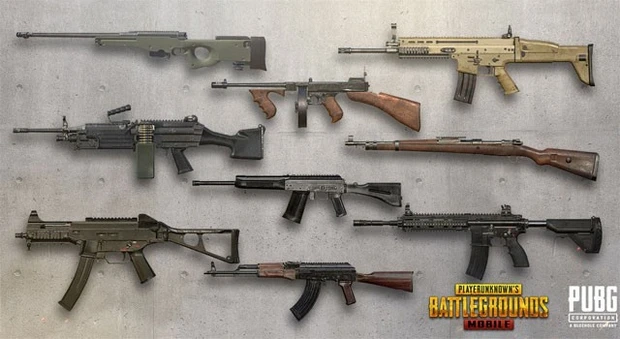 PUBG MOBILE - Tổng Hợp Các Dạng Súng Có Trong Game