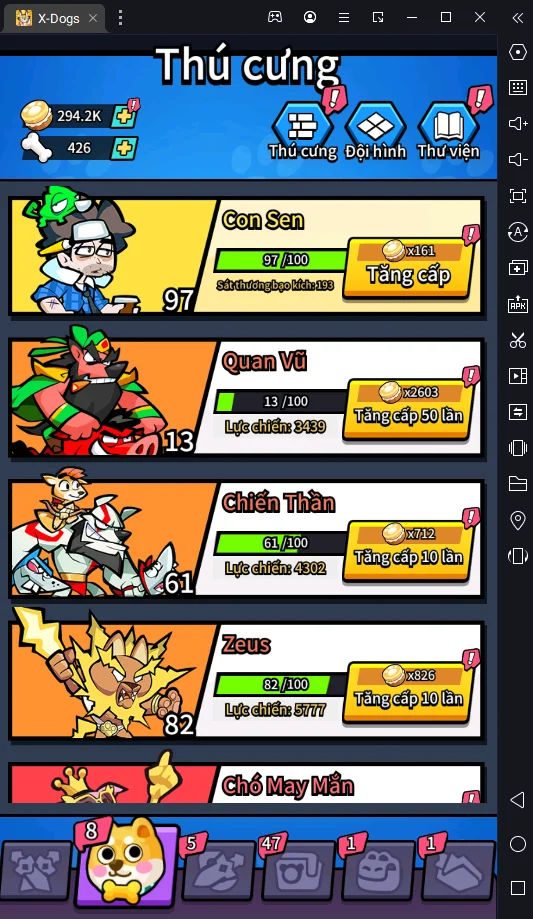 『HƯỚNG DẪN』X-Dogs: Siêu Khuyển Cách Chơi Chuẩn Trong Giai Đoạn Đầu Game
