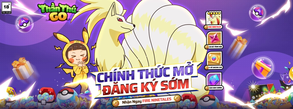 『GAME MỚI』Siêu phẩm Thần thú GO sắp cập bến thị trường Việt Nam và chuỗi sự kiện quà tặng khủng