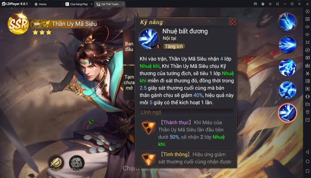 『HƯỚNG DẪN』Garena Cái Thế Tranh Hùng: Hướng Dẫn Build Thần Uy Mã Siêu Và Đội Hình Khuyến Nghị