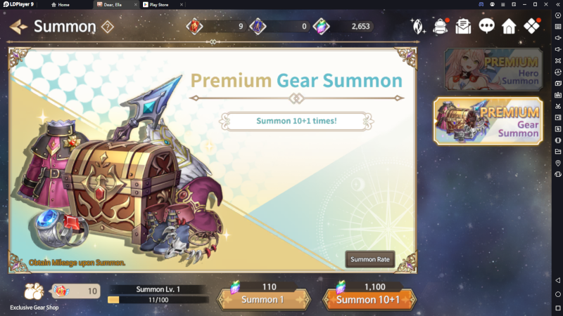 Premium Gear Summon