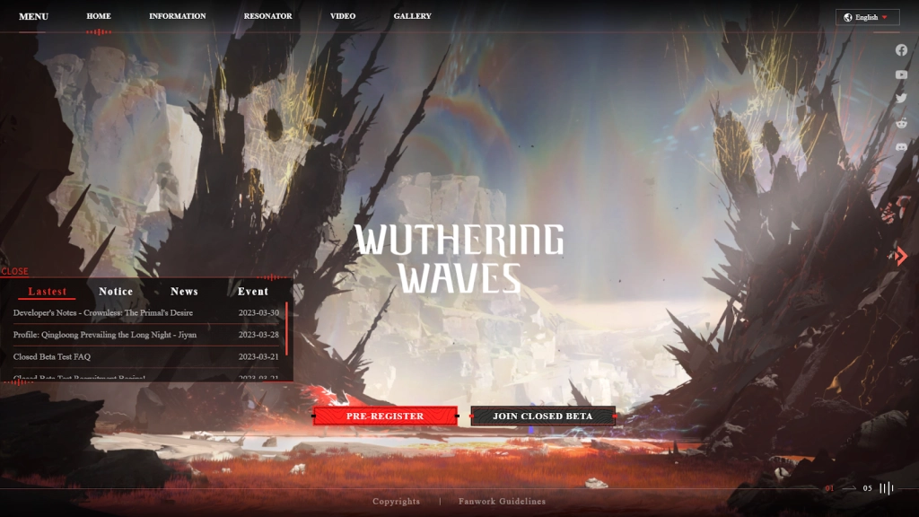 Wuthering Waves và cách đăng ký Closed Beta