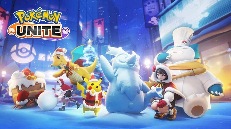 Boas festas! A atualização de natal de Pokémon Unite já está