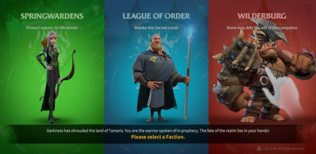 Appel des factions des dragons