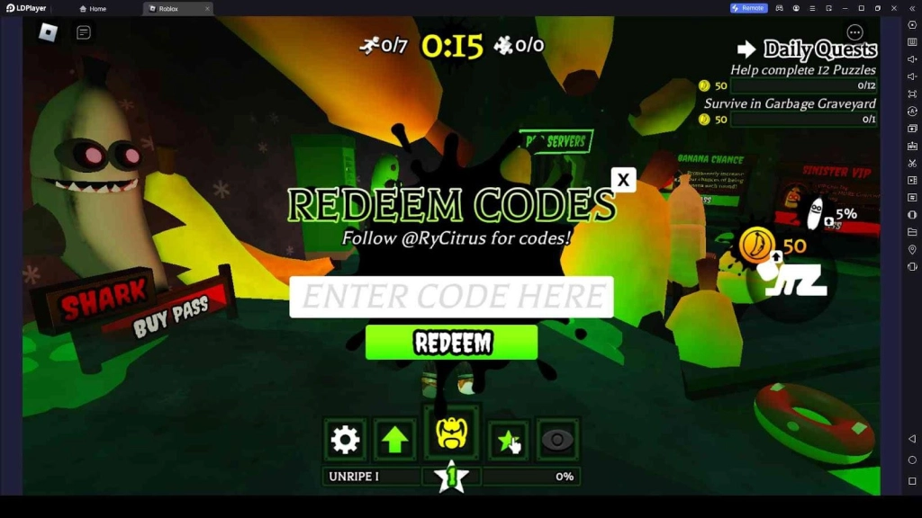 Roblox Banana Eats Codes: Escape the Horror - November 2023
