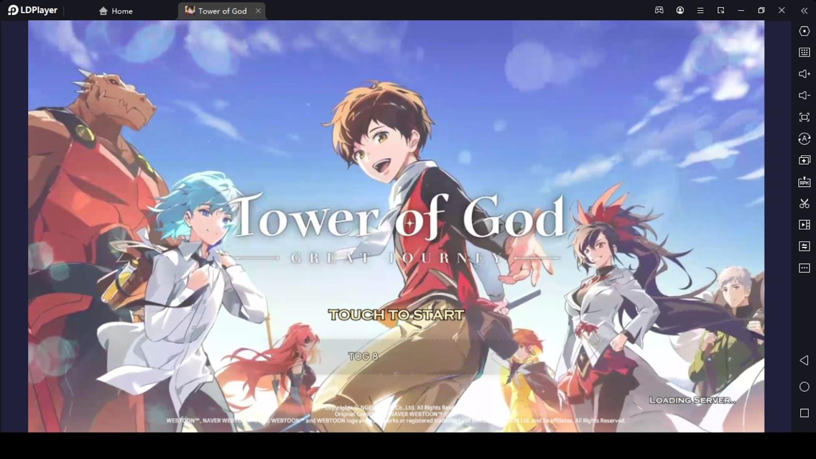 TOWER OF GOD:great journey , NOVO RPG DE AMINE JA TEM DATA PARA