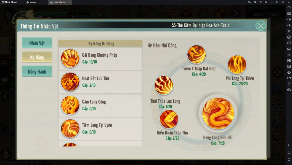 『HƯỚNG DẪN』Kiếm Thế Origin: Hướng Dẫn Build Sơ Lược Cái Bang - Nâng Cấp Tiềm Năng Và Kỹ Năng