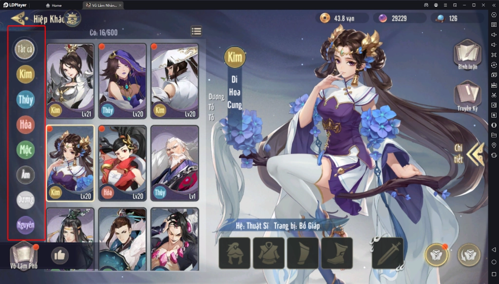 『HƯỚNG DẪN』Võ Lâm Nhàn Hiệp: Xây dựng Đội hình & tính năng Khắc chế