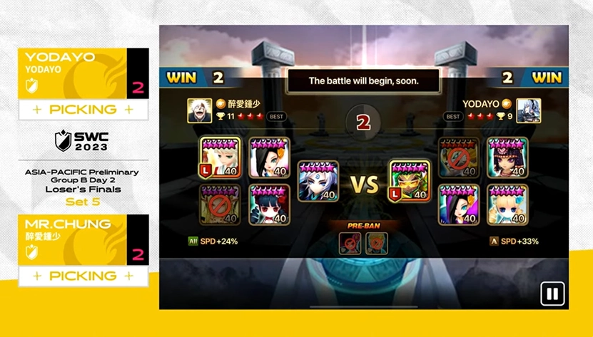 《魔靈召喚》SWC2023亞洲區B組預賽由「MEOWMEOW」與「YODAYO」晉級