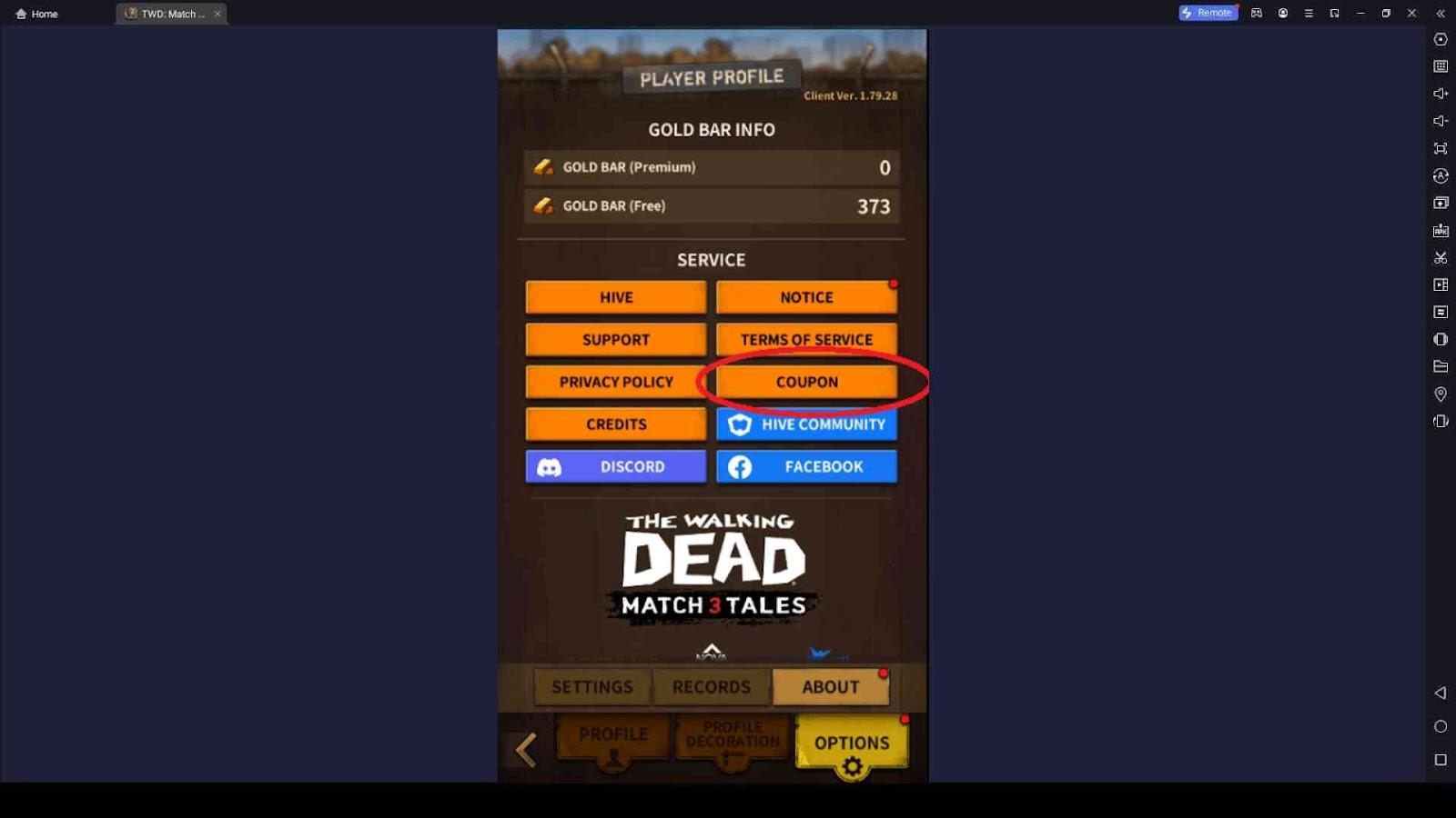 Redeeming Steps for The Walking Dead Match 3 Tales Redeem Codes