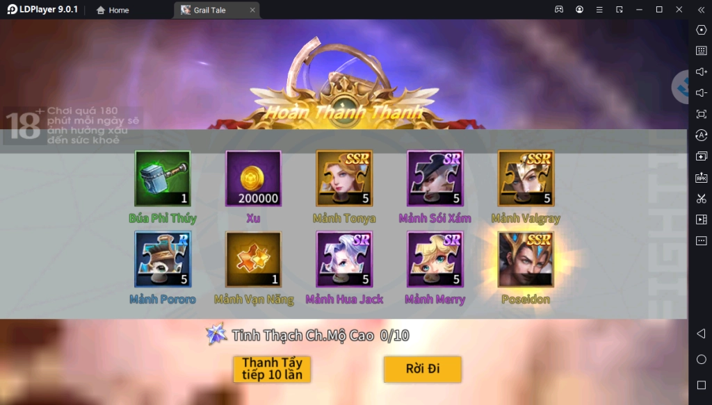 『HƯỚNG DẪN』Grail Tale: Reroll Nhiều Tài Khoản Nhanh Và Chuẩn Nhất