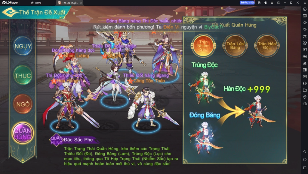 『HƯỚNG DẪN』Tổng hợp những đội hình độc lạ - Tân 3Q Truyền Kỳ