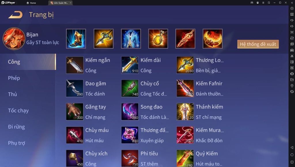 『HƯỚNG DẪN』CHƠI CƠ BẢN TƯỚNG BIJAN– LIÊN QUÂN MOBILE